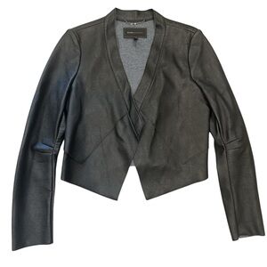 BCBGMaxAzria Black Blazer Asymmetrical Cropped